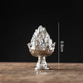 Vertical Incense Burner Mini Alloy Hollow Incense Holder Portable Tabletop
