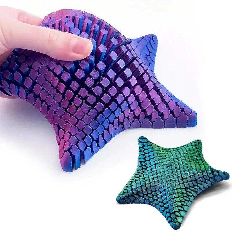3D Printed Articulated Starfish Fidget Toy