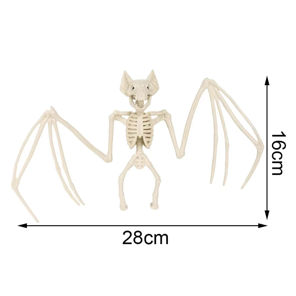 Halloween Animal Skeletons Creepy Bat Skeleton Model Horror Bat Bones Home Decor