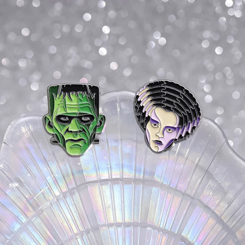 Films Monsters Theme Enamel Pins Collector Set