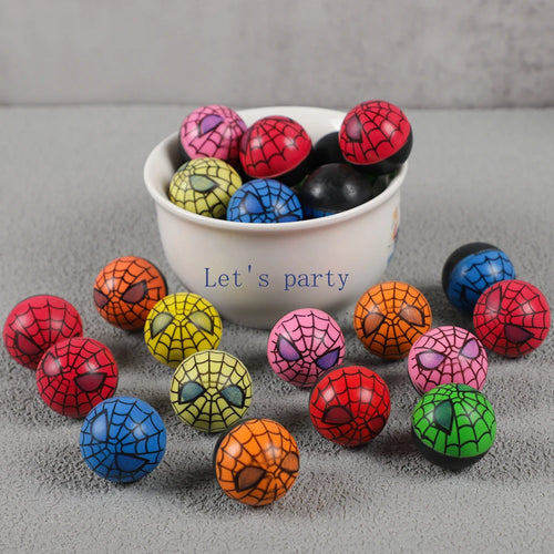 10Pcs Funny Spider Bouncy Ball Jumping Ball Outdoor Toys Birthday Party Favors