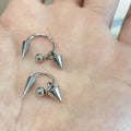 Punk Rivet Earrings Women Korean Fashion Geometric Goth