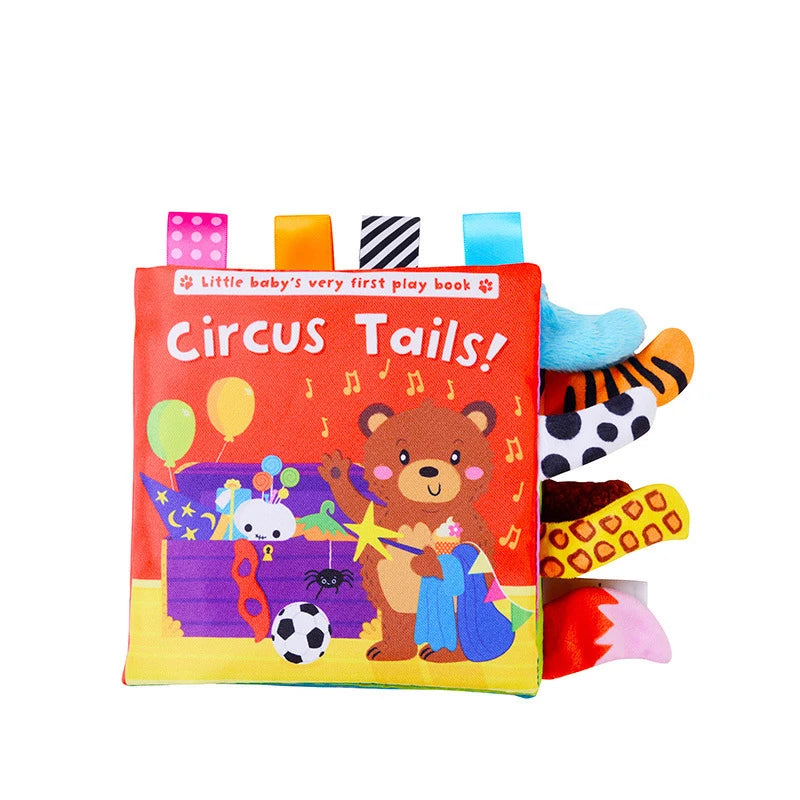 3D Visual Tail Cloth Book Baby Tear Resistant Learning