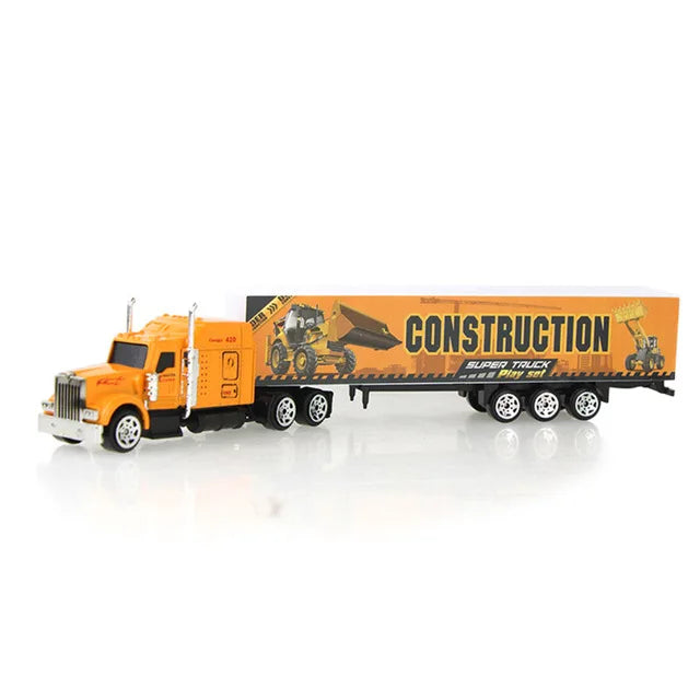 1 Pcs Sliding Alloy Truck Model Diecast Car Toy Container Oil Truck Tank