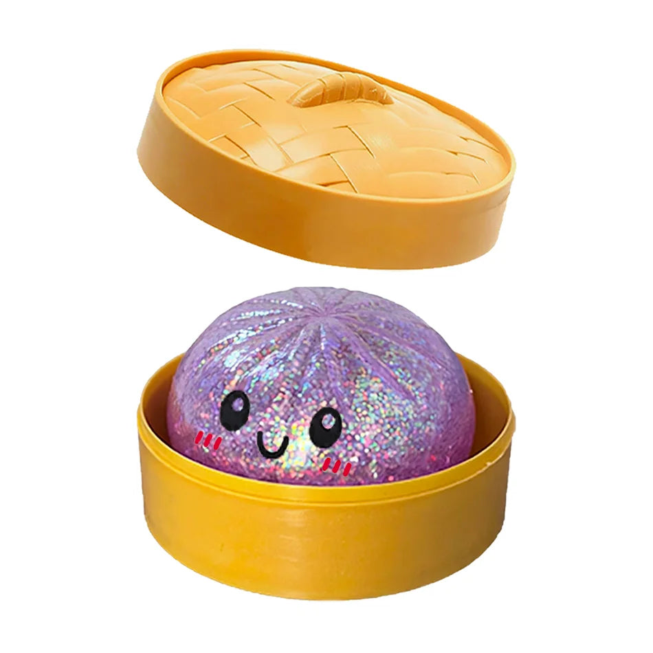 Glitter Dumpling Squishy Toy 6 Styles Box