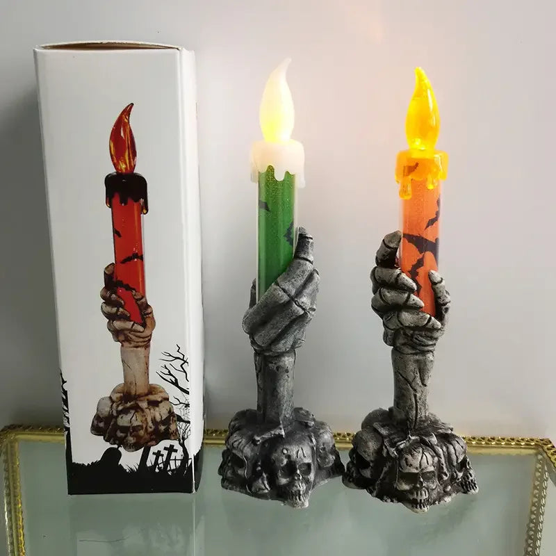 Halloween Led Candles Skeleton Ghost Hands LED