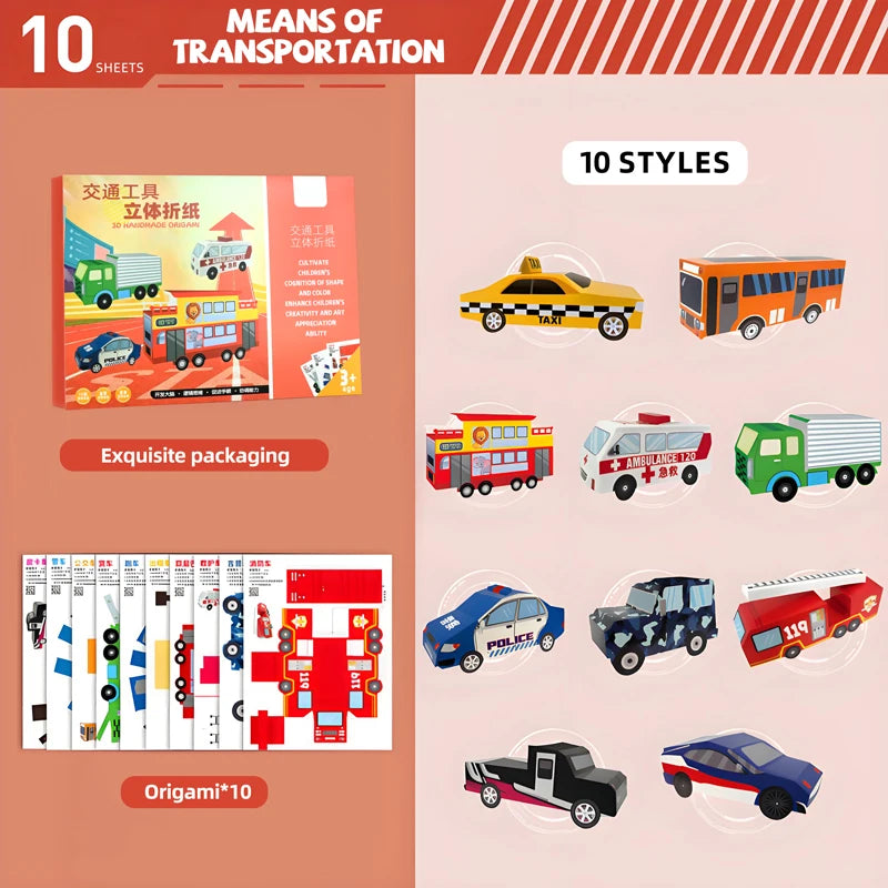 36 Sheets Kids Paper Airplane Origami Kit STEM Educational DIY Craft Toy Set