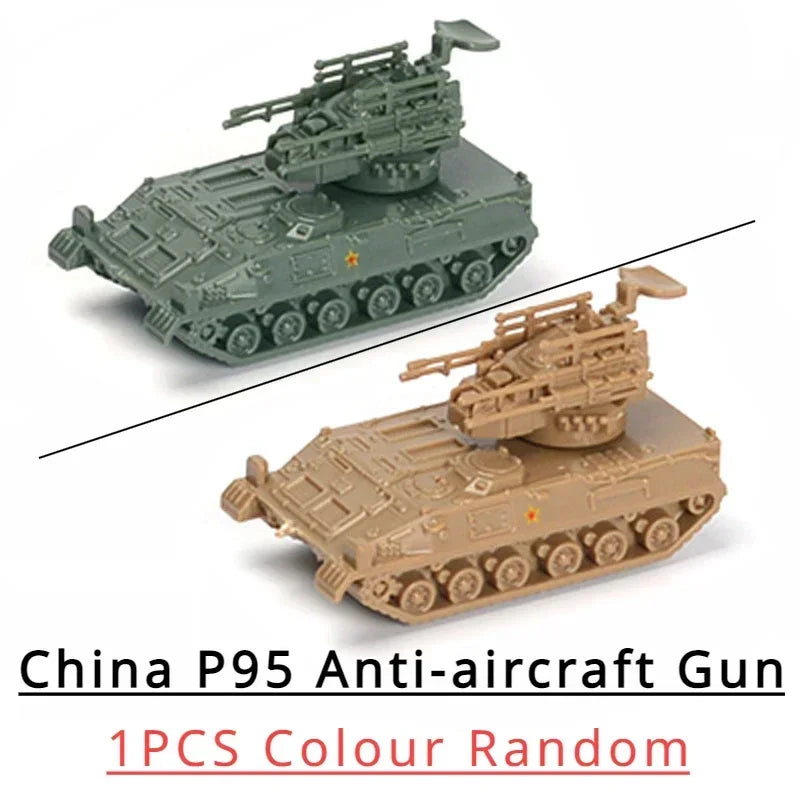1 144 5cm Classic Tank Model WWII Soviet BM21 Italian B1 Destroyer US M35