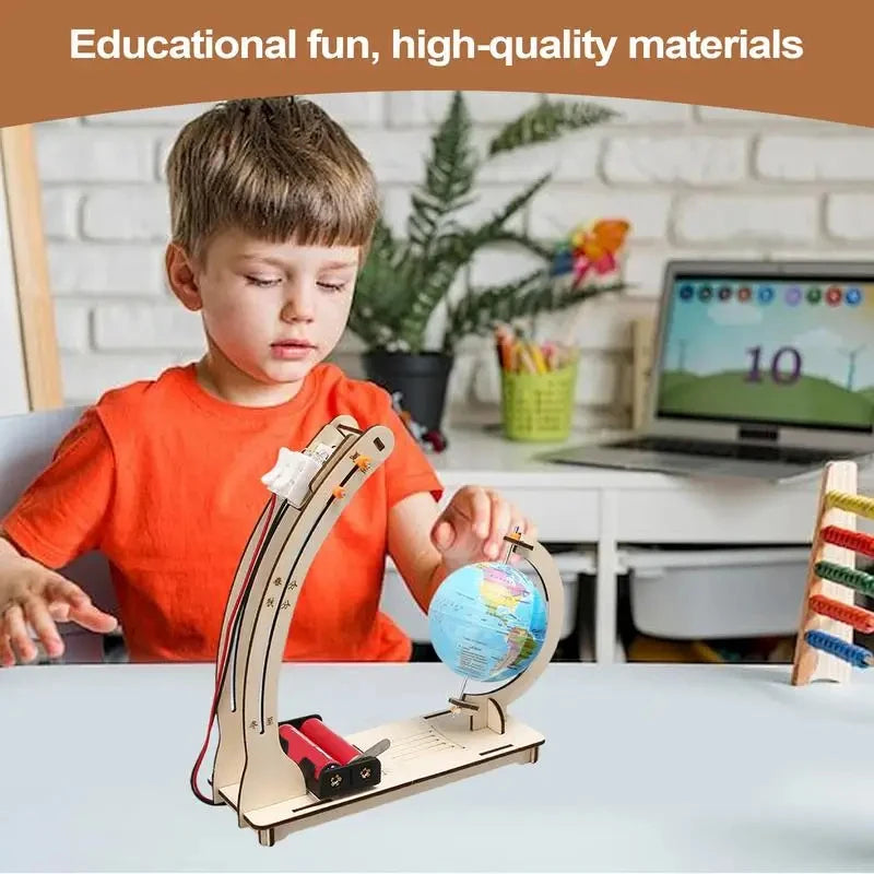 STEM Science Experiment Kit Earth Day Night Cycle Simulation DIY Model Kids