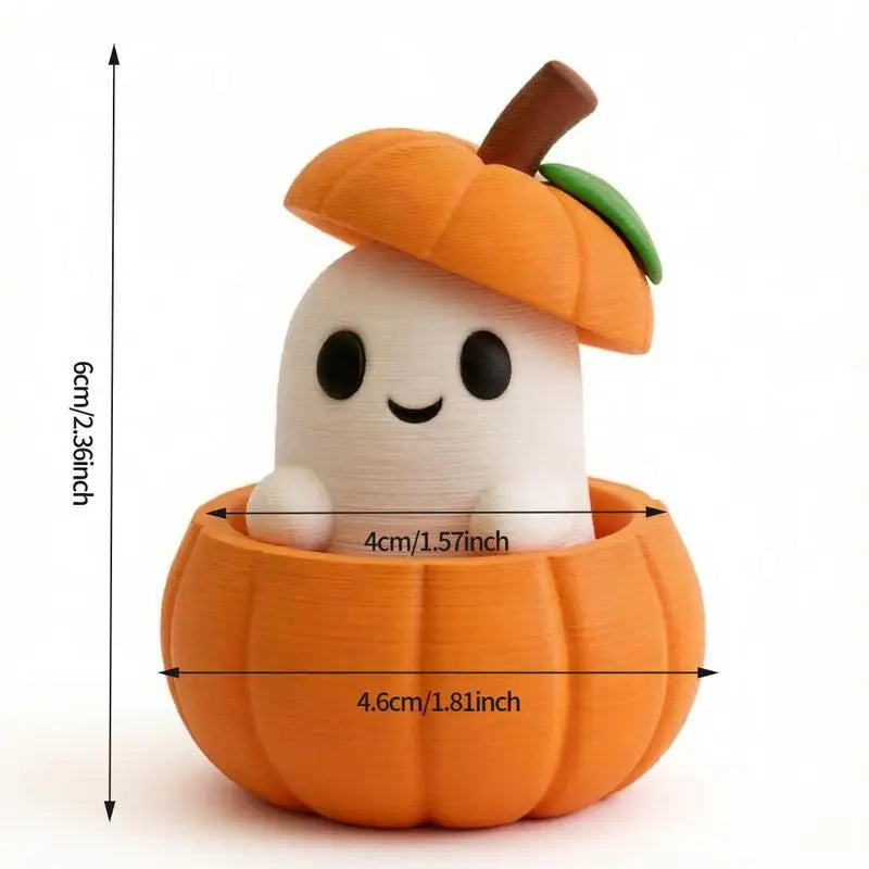 Set Includes Pumpkin Base Ghost Hat Creative 3D