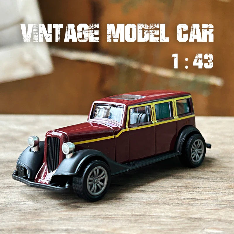 1:43 Alloy Vintage Diecast Car Model Classic Cadillacs V8 Pull Back Car