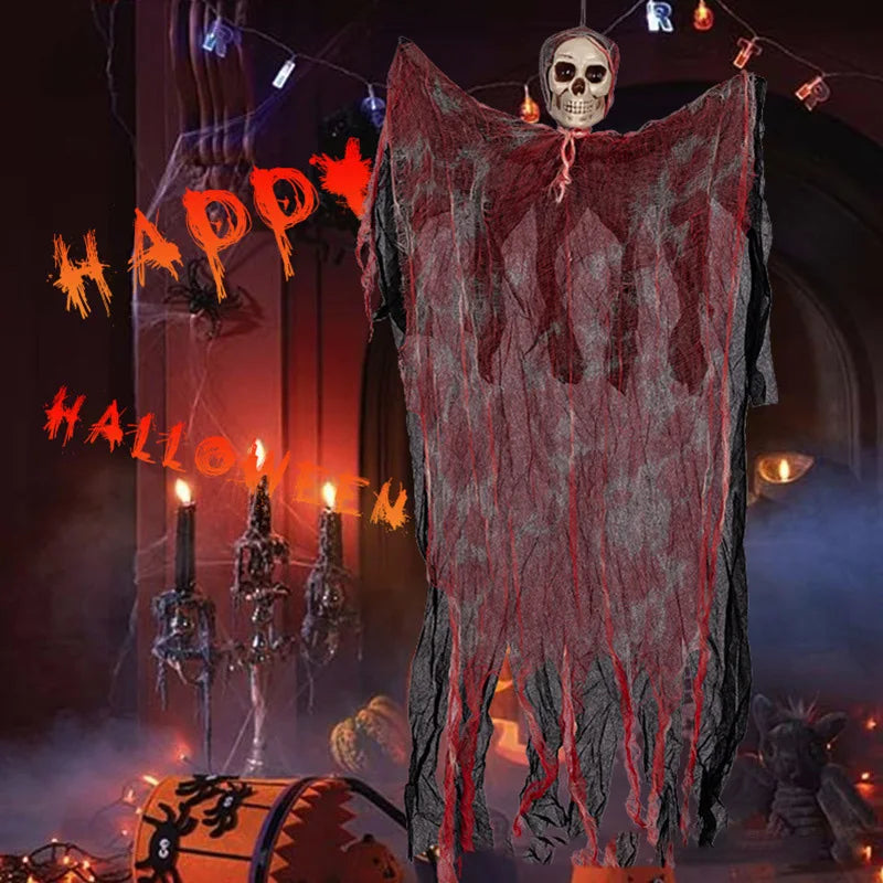 1pc 90CM Halloween Decor Skeleton Ghosts Hanging Decoration Party Bar Scary