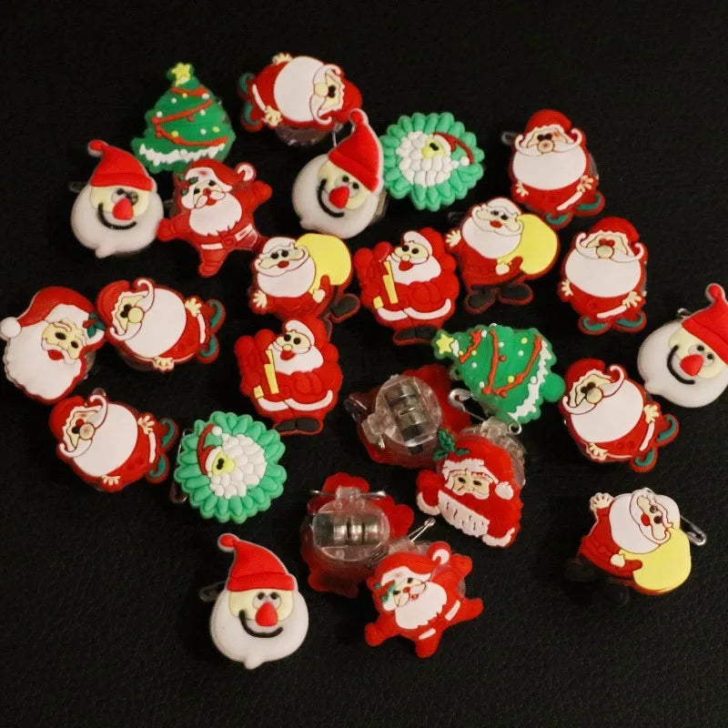 10/20PCS Cute Halloween Glowing Rings Bracelet Gift