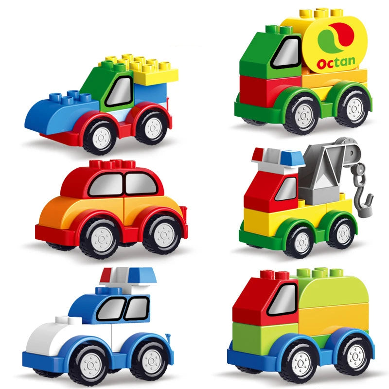 Large Particle Building Blocks City Vehicles