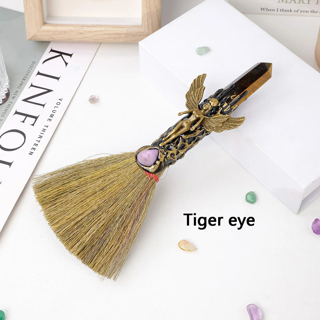 1PC Natural Crystal Point Stone Amethyst Altar Witch Supplies Table Decor