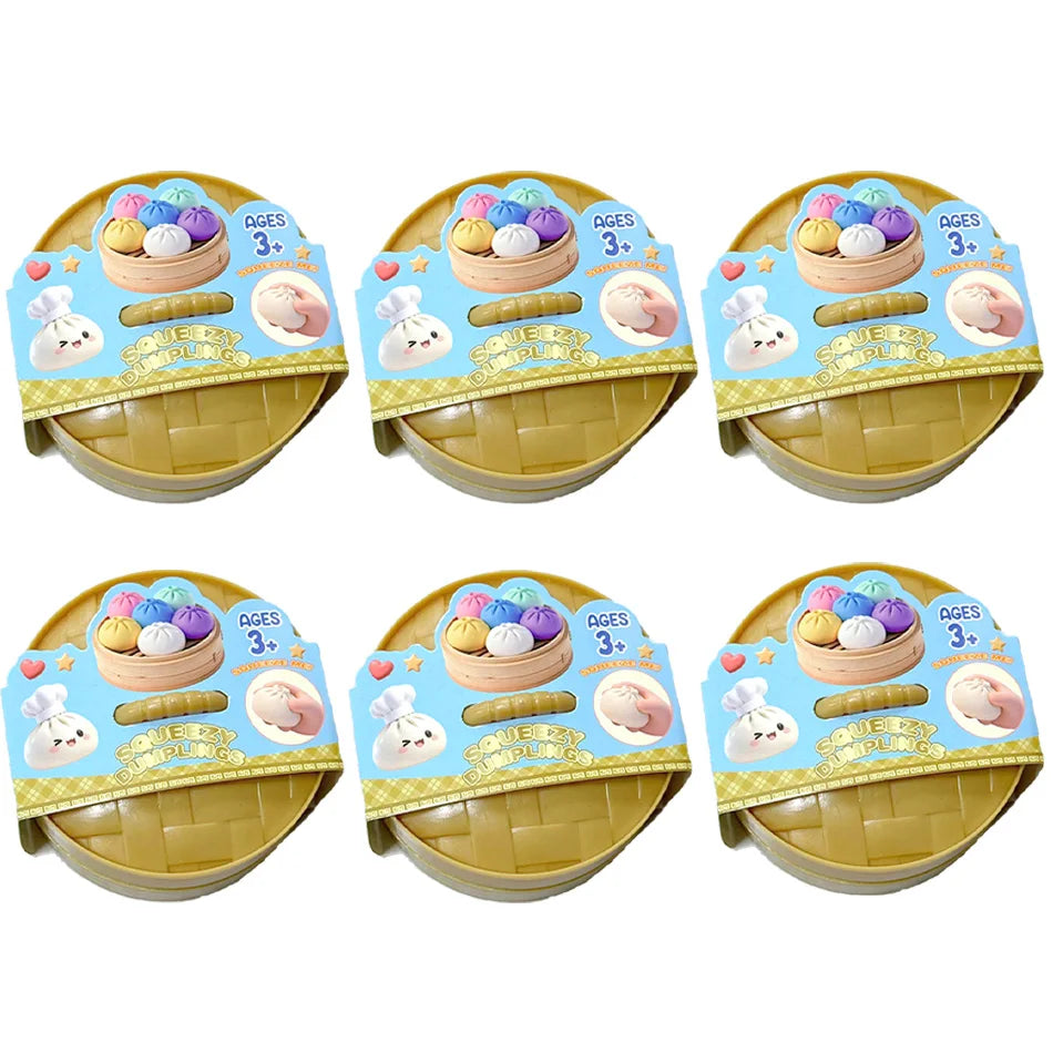 Glitter Dumpling Squishy Toy 6 Styles Box