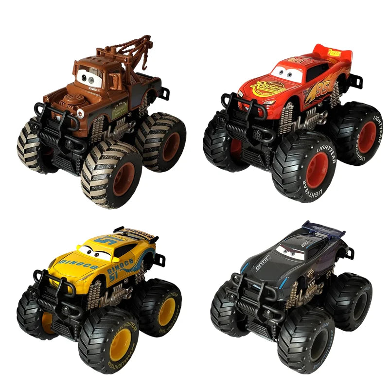 Pixar Cars Mater Lightning McQueen Jackson Storm Big Wheel Offroad Vehicle